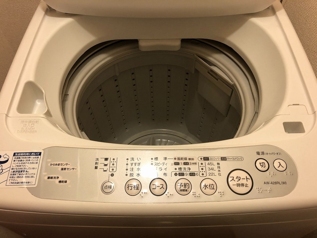 レオパレスの洗濯機