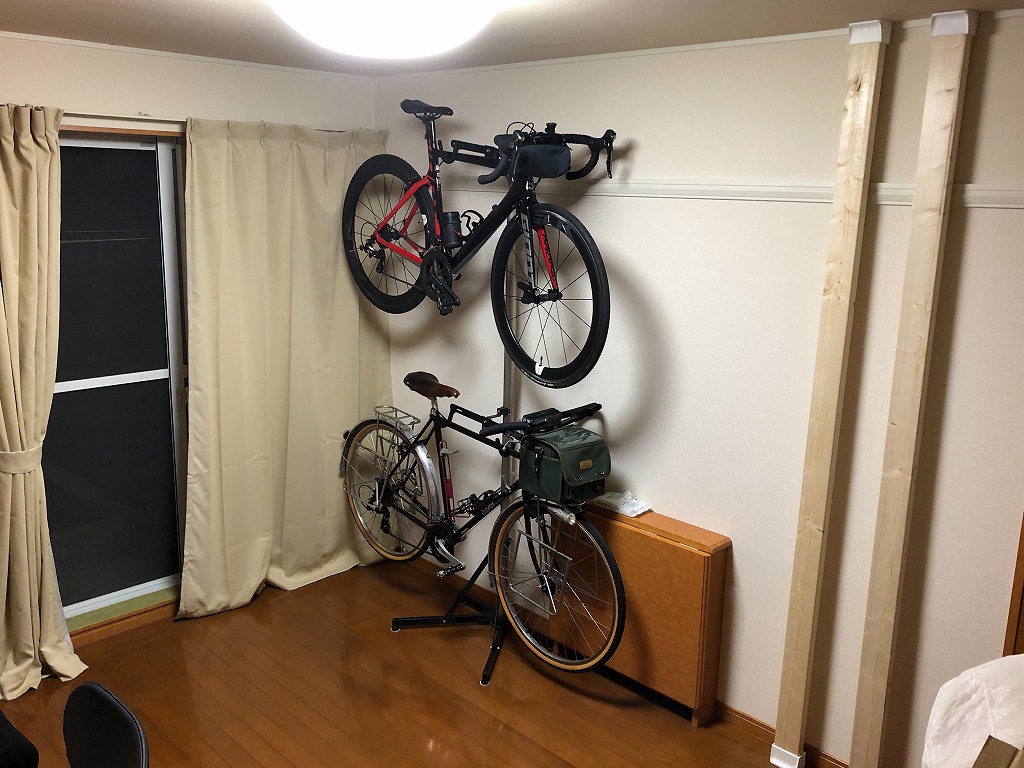 賃貸一人暮らしの室内に自転車を入れる