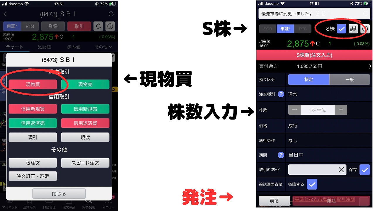 SBI証券】初心者向け！単元未満株(S株)の買付・売却手数料は？